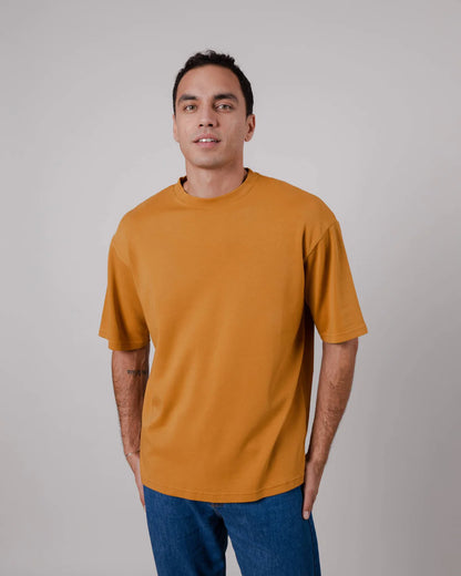 T-Shirt Oversized Toffee - Coton Bio