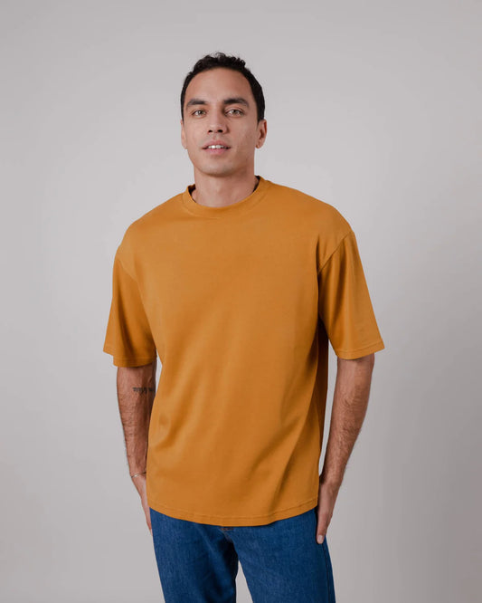 T-Shirt Oversized Toffee - Coton Bio