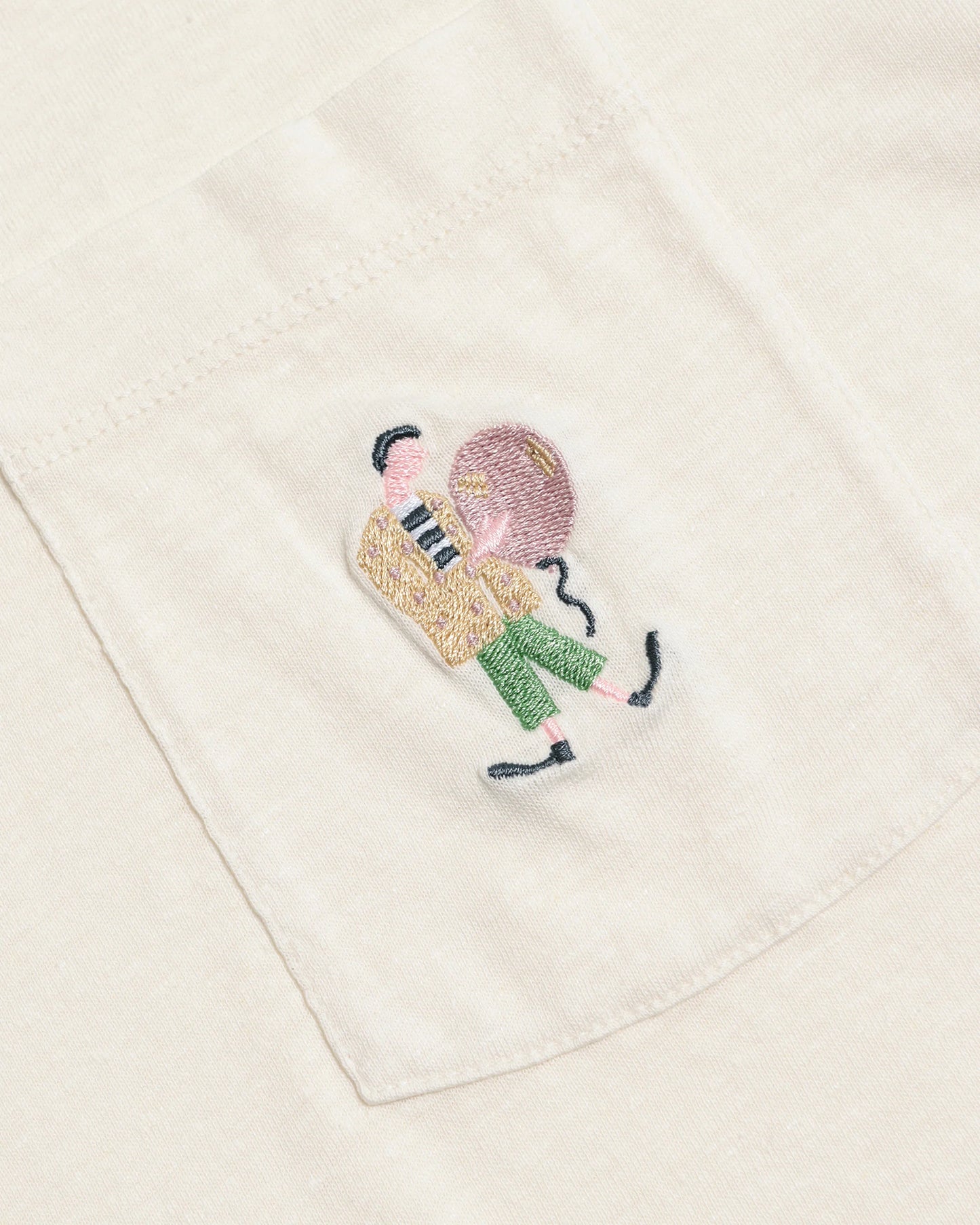 T-Shirt Pocket Clowny - Chanvre et Coton