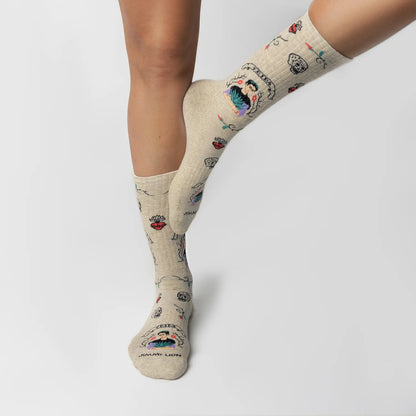 Chaussettes Athletic Frida Viva Mexico - Mi-Mollet