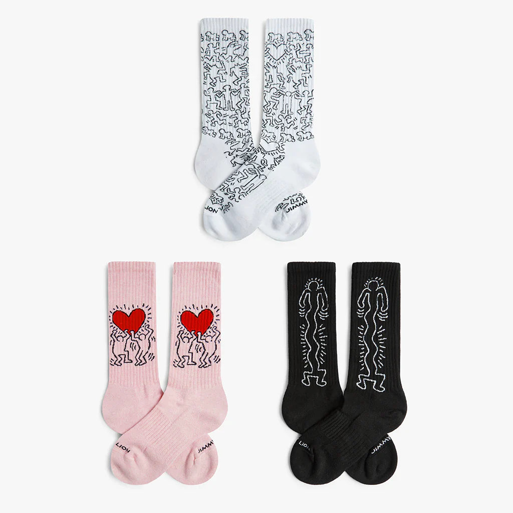 Pack Chaussettes Keith Haring - Mi-Mollet