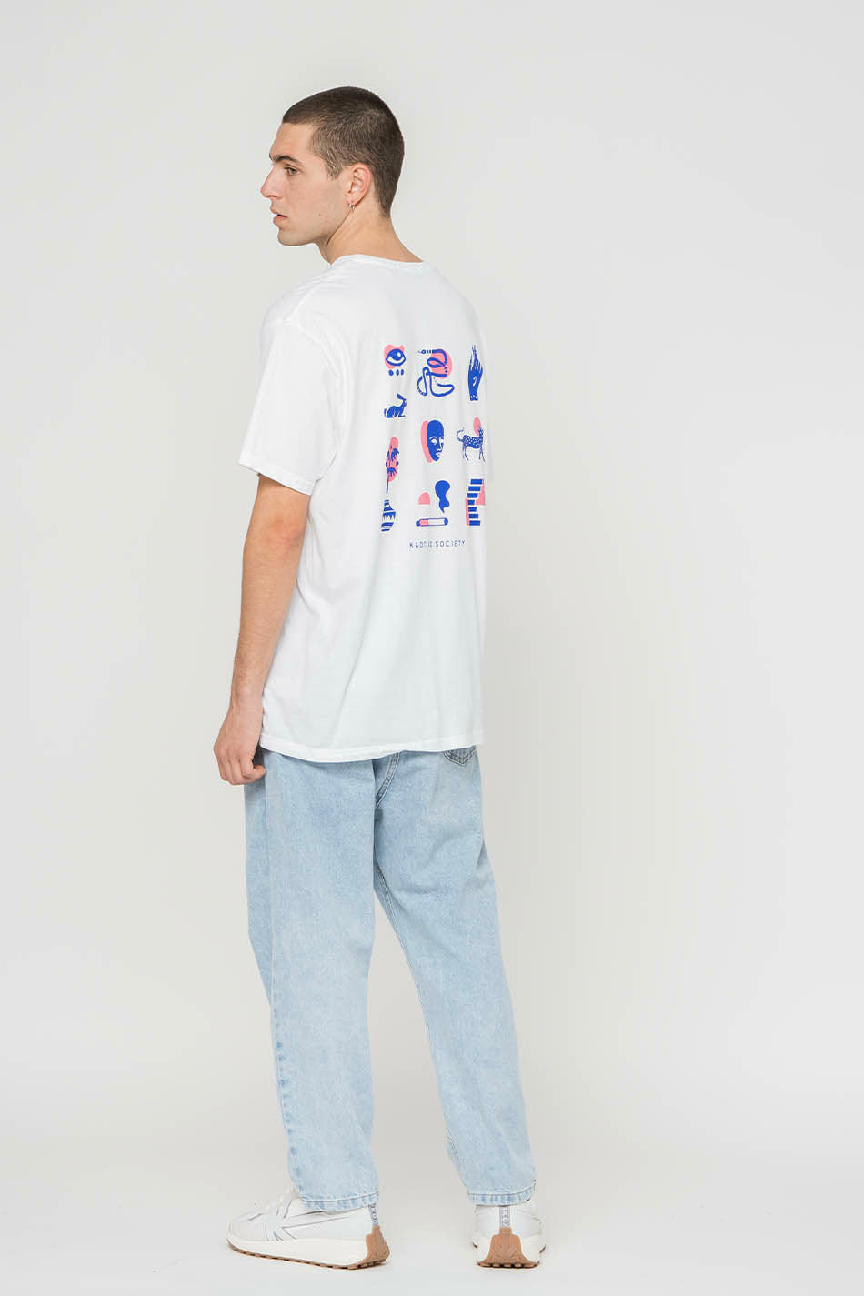 T-Shirt Washed Elements Ocult - Coton